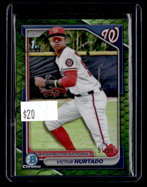 2024 Bowman Chrome #BCP-223 Victor Hurtado Prospects Purple Refractors #/250