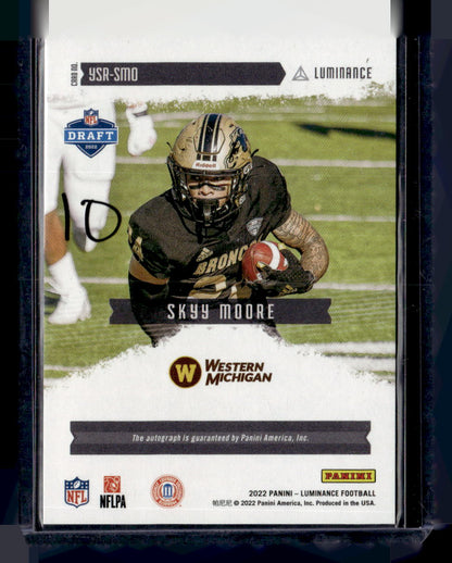 2022 Panini Luminance Skyy Moore Auto RC