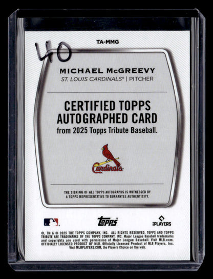 2025 Topps Tribute Certified Autograph Michael