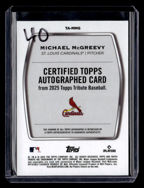 2025 Topps Tribute Certified Autograph Michael