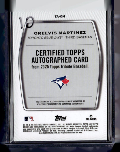 2025 Topps Tributes Certified Autograph Orelvis Martinez /150