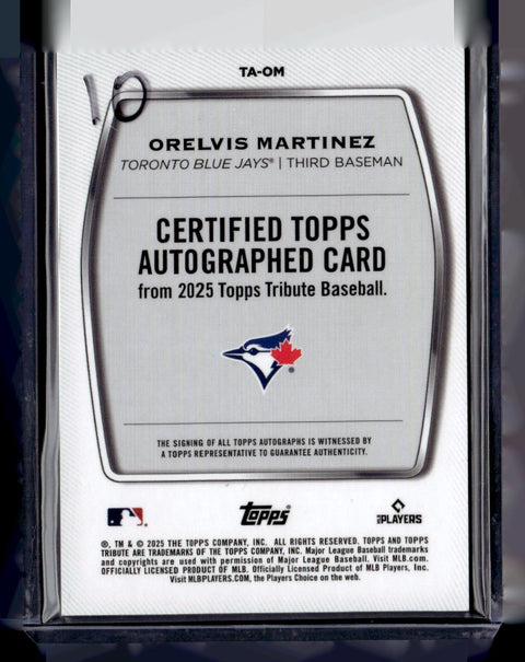 2025 Topps Tributes Certified Autograph Orelvis Martinez /150