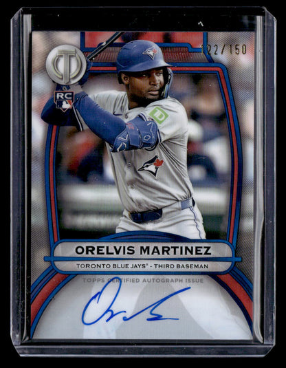 2025 Topps Tributes Certified Autograph Orelvis Martinez /150
