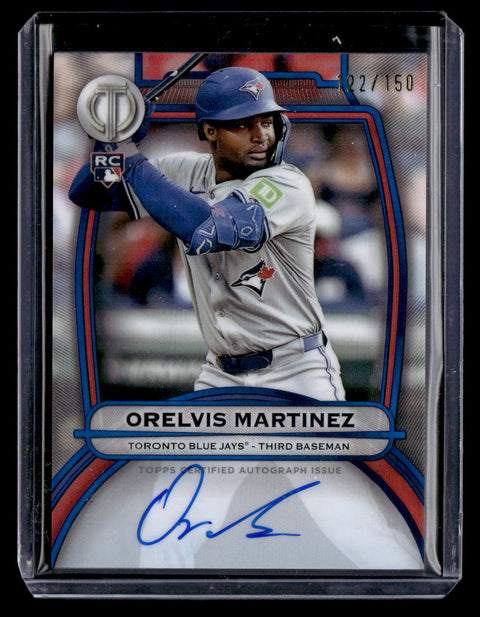 2025 Topps Tributes Certified Autograph Orelvis Martinez /150