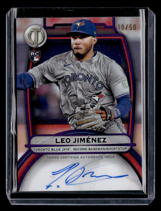 2025 Topps Tribute Certified Autograph Leo Jimenez /50