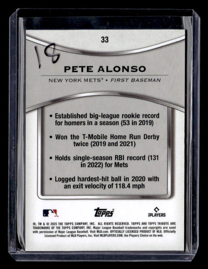2025 Topps Tribute Pete Alonso /75