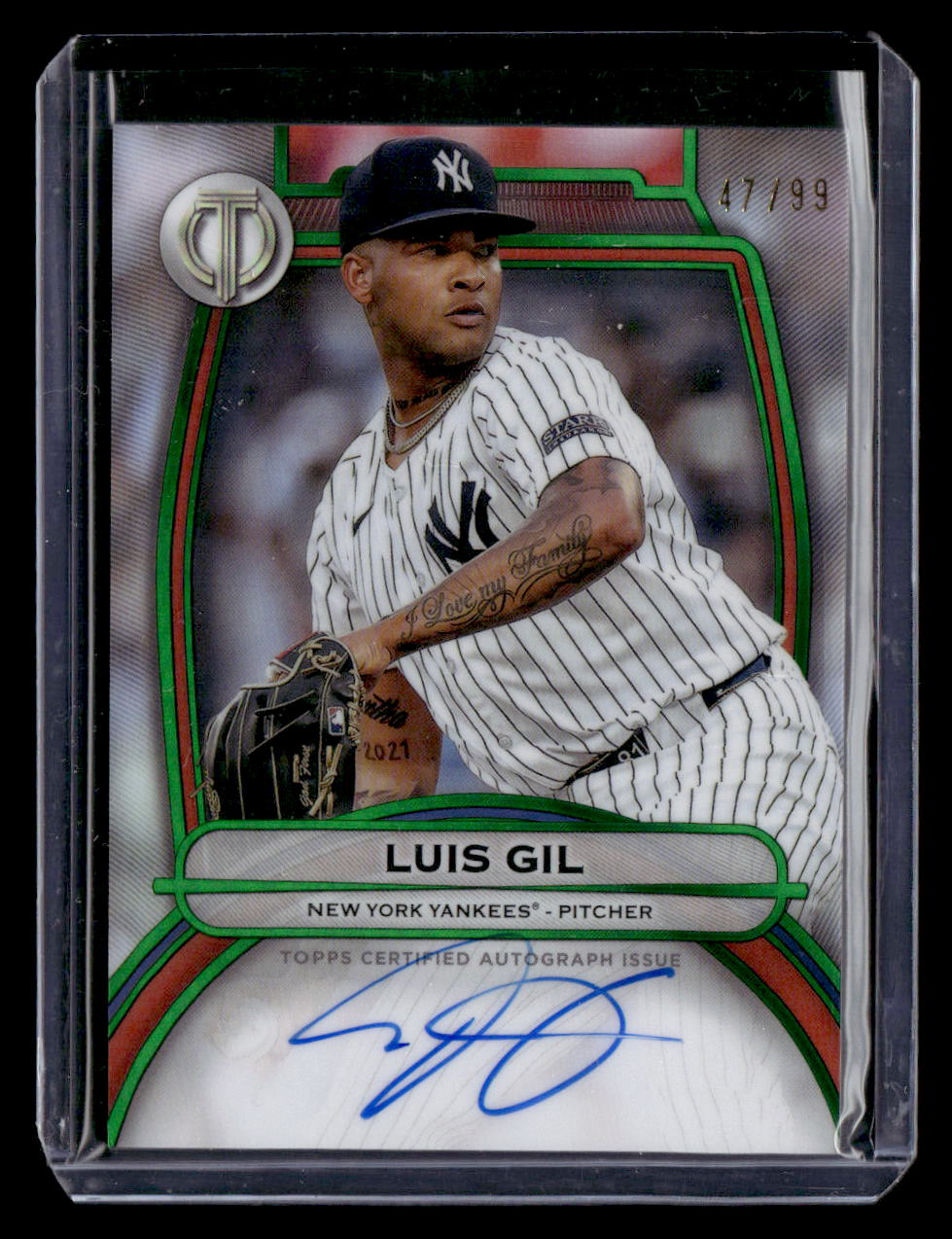 2025 Topps Tribute Luis Gil Certified Autograph Card /99