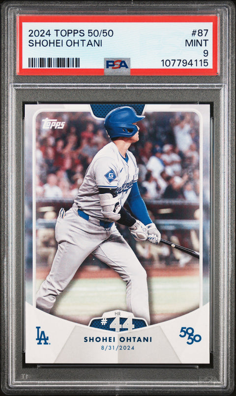 2024 Topps 50/50 Shohei Ohtani #87 Shohei Ohtani PSA 9