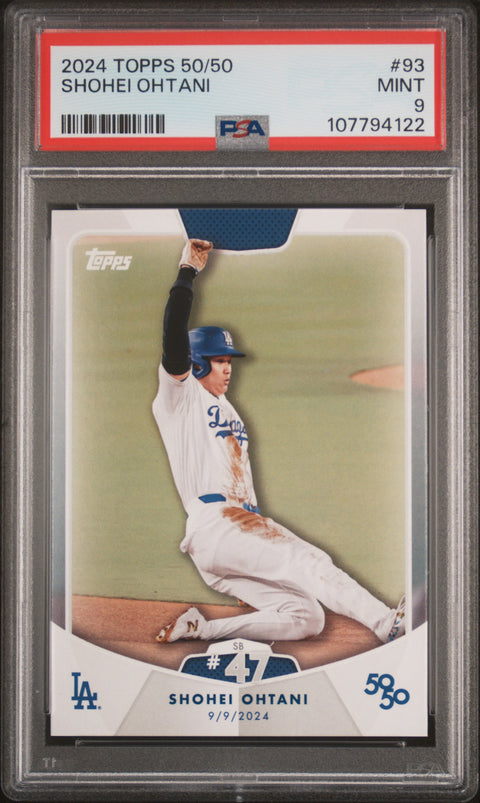 2024 Topps 50/50 Shohei Ohtani #93 Shohei Ohtani PSA 9