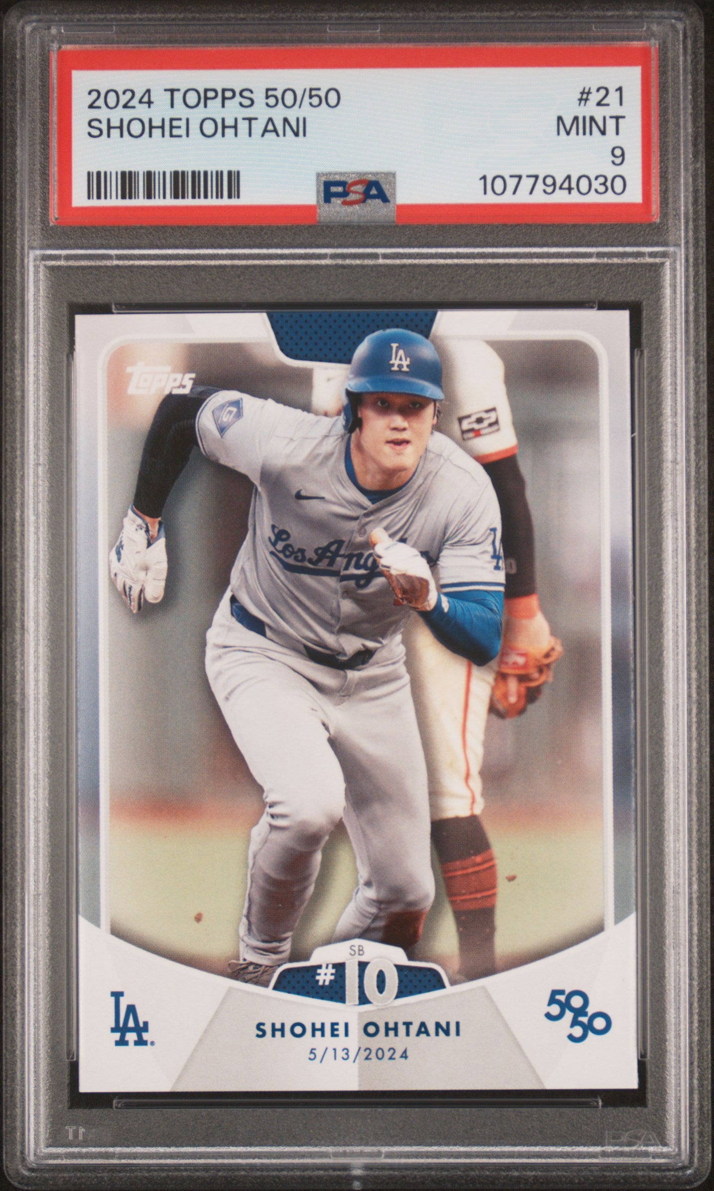 2024 Topps 50/50 Shohei Ohtani #21 Shohei Ohtani PSA 9