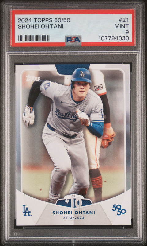 2024 Topps 50/50 Shohei Ohtani #21 Shohei Ohtani PSA 9