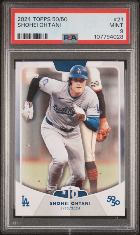 2024 Topps 50/50 Shohei Ohtani #21 Shohei Ohtani PSA 9