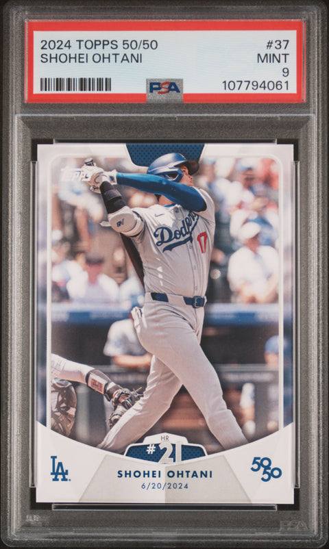 2024 Topps 50/50 Shohei Ohtani #37 Shohei Ohtani PSA 9