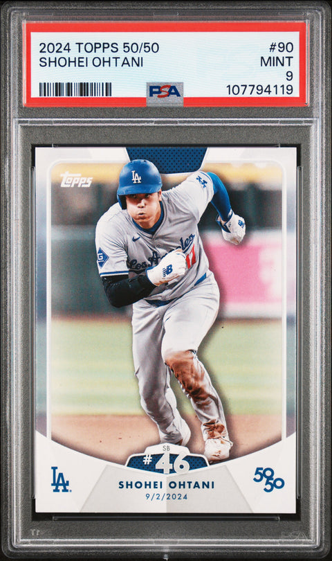 2024 Topps 50/50 Shohei Ohtani #90 Shohei Ohtani PSA 9