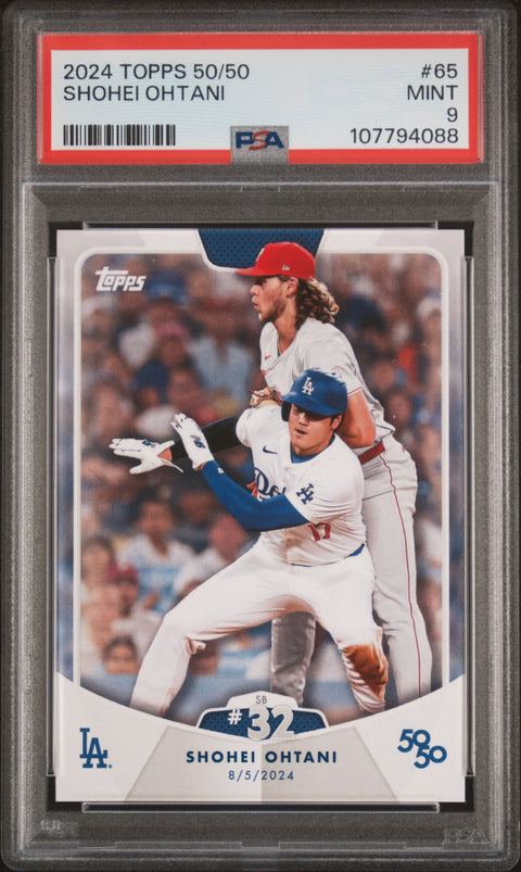 2024 Topps 50/50 Shohei Ohtani #65 Shohei Ohtani PSA 9