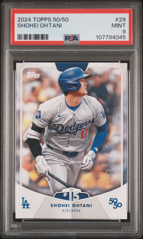 2024 Topps 50/50 Shohei Ohtani #29 Shohei Ohtani PSA 9