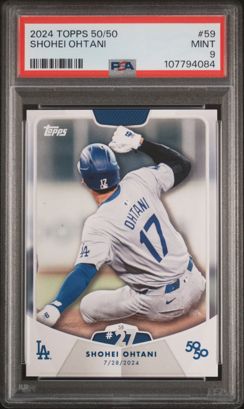 2024 Topps 50/50 Shohei Ohtani #59 Shohei Ohtani PSA 9