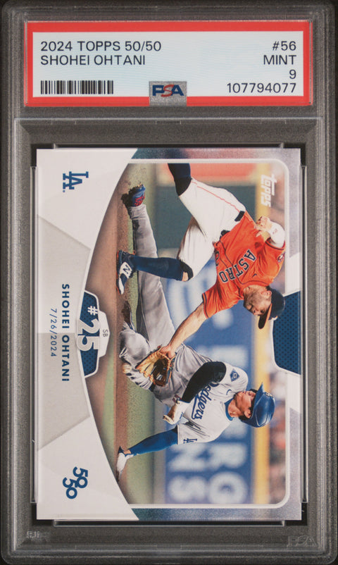2024 Topps 50/50 Shohei Ohtani #56 Shohei Ohtani PSA 9