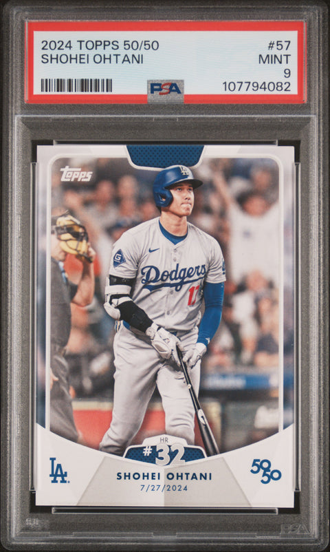 2024 Topps 50/50 Shohei Ohtani #57 Shohei Ohtani PSA 9