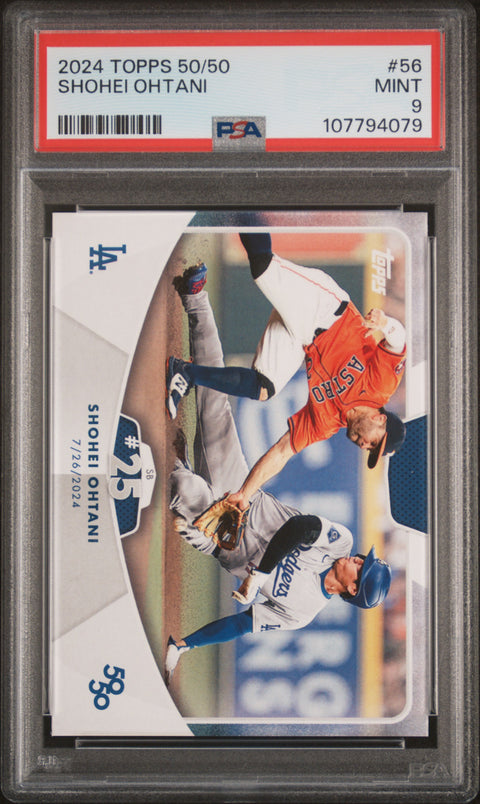 2024 Topps 50/50 Shohei Ohtani #56 Shohei Ohtani PSA 9