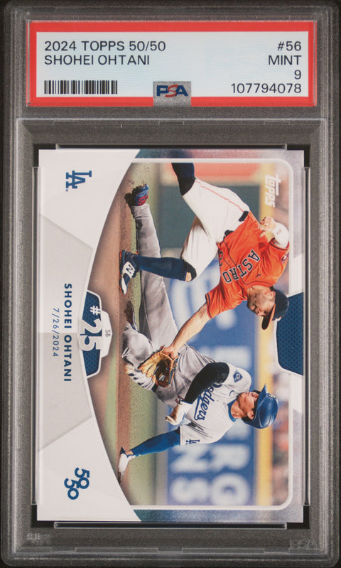 2024 Topps 50/50 Shohei Ohtani #56 Shohei Ohtani PSA 9
