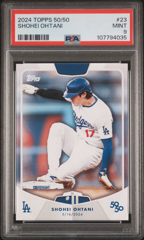 2024 Topps 50/50 Shohei Ohtani #23 Shohei Ohtani PSA 9
