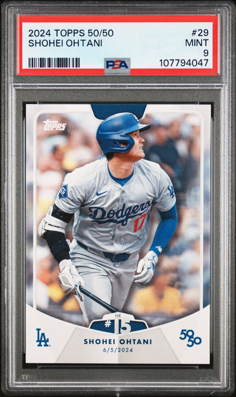 2024 Topps 50/50 Shohei Ohtani #29 Shohei Ohtani PSA 9