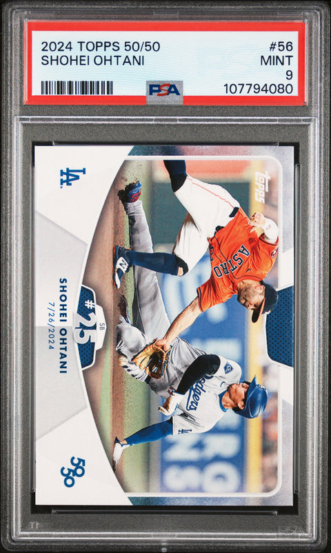 2024 Topps 50/50 Shohei Ohtani #56 Shohei Ohtani PSA 9