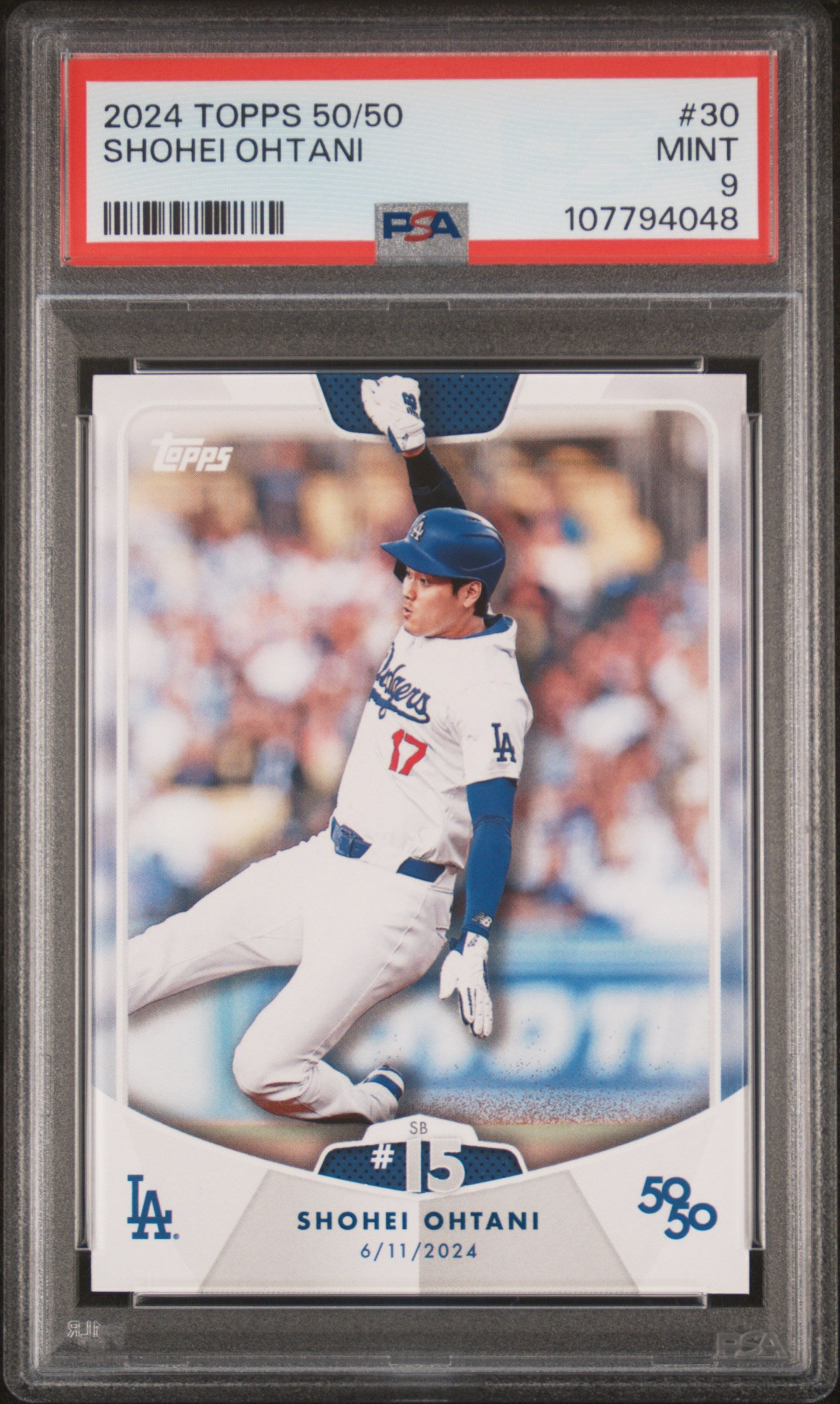 2024 Topps 50/50 Shohei Ohtani #30 Shohei Ohtani PSA 9