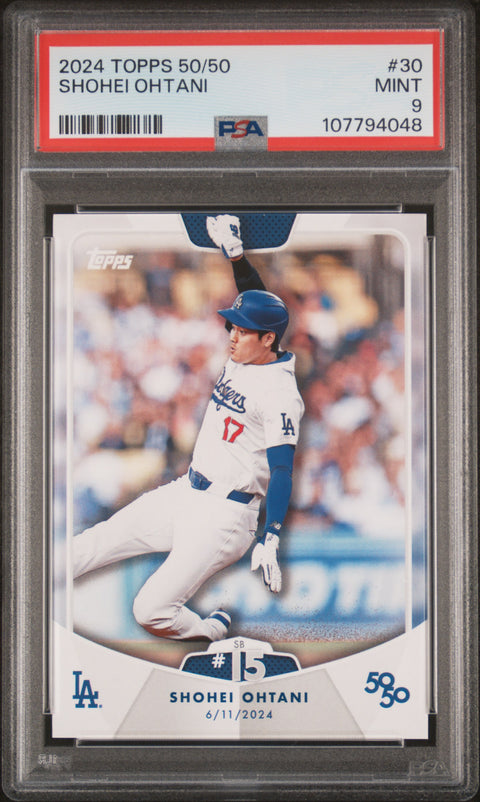 2024 Topps 50/50 Shohei Ohtani #30 Shohei Ohtani PSA 9