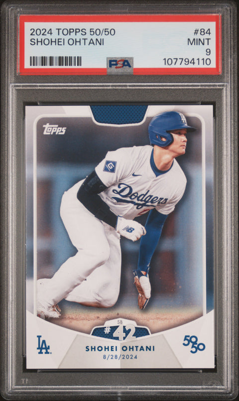 2024 Topps 50/50 Shohei Ohtani #84 Shohei Ohtani PSA 9