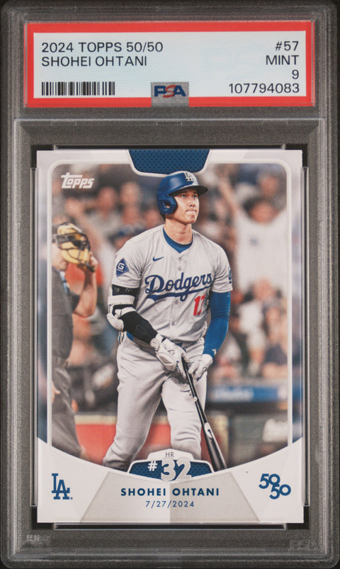 2024 Topps 50/50 Shohei Ohtani #57 Shohei Ohtani PSA 9