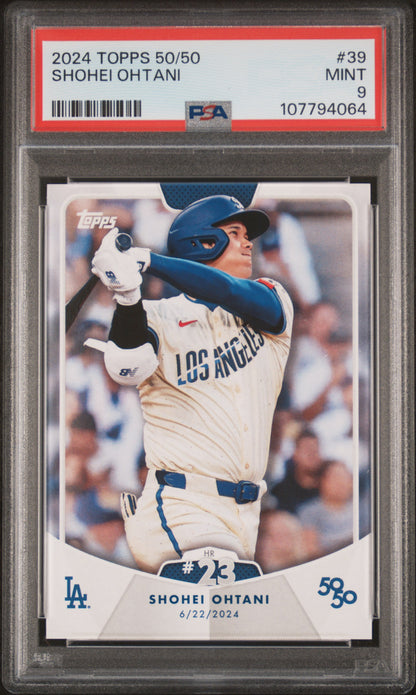 2024 Topps 50/50 Shohei Ohtani #39 Shohei Ohtani PSA 9