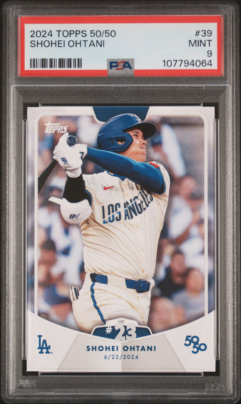 2024 Topps 50/50 Shohei Ohtani #39 Shohei Ohtani PSA 9