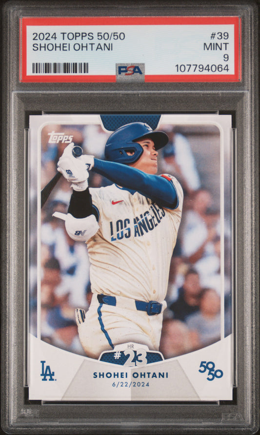 2024 Topps 50/50 Shohei Ohtani #39 Shohei Ohtani PSA 9