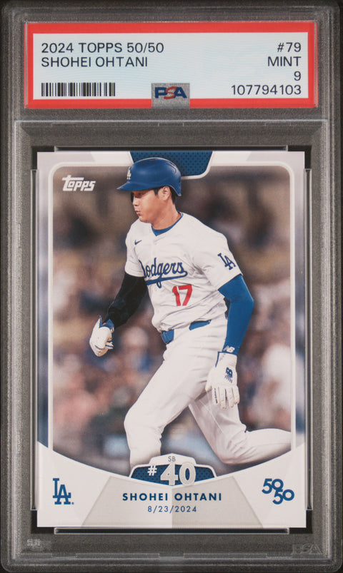 2024 Topps 50/50 Shohei Ohtani #79 Shohei Ohtani PSA 9