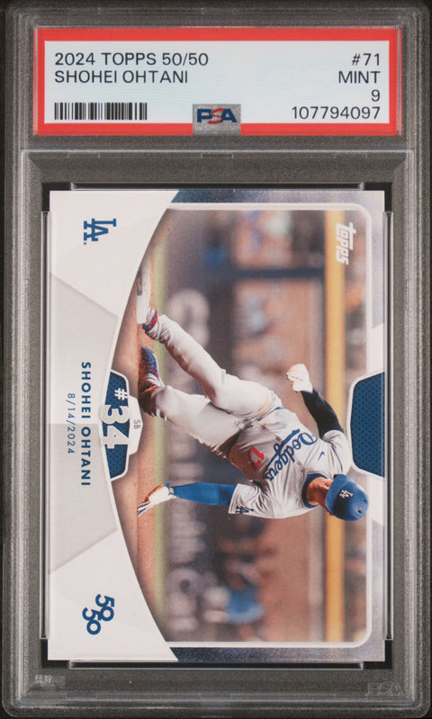 2024 Topps 50/50 Shohei Ohtani #71 Shohei Ohtani PSA 9