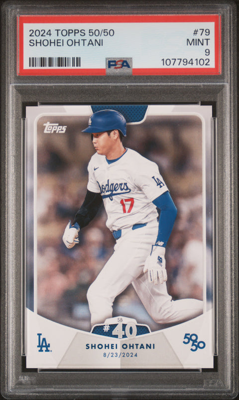 2024 Topps 50/50 Shohei Ohtani #79 Shohei Ohtani PSA 9
