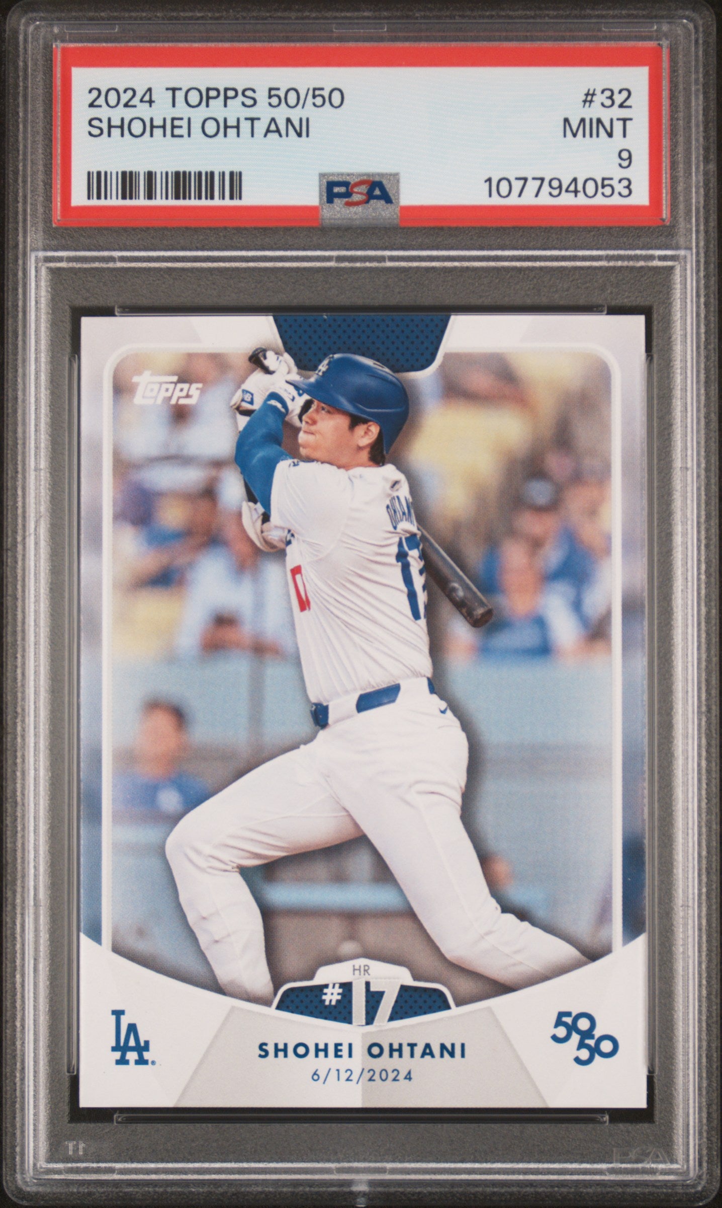 2024 Topps 50/50 Shohei Ohtani #32 Shohei Ohtani PSA 9