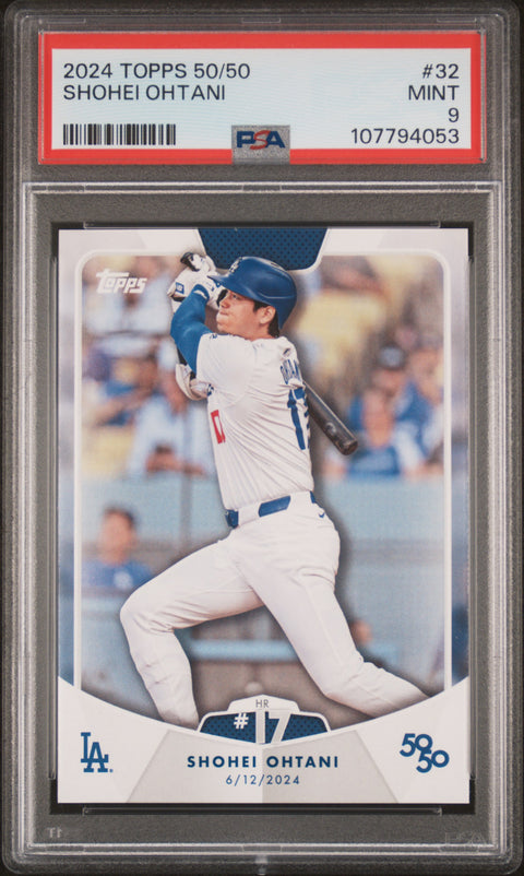 2024 Topps 50/50 Shohei Ohtani #32 Shohei Ohtani PSA 9