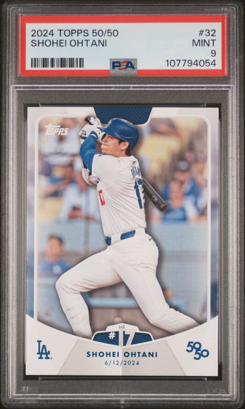 2024 Topps 50/50 Shohei Ohtani #32 Shohei Ohtani PSA 9