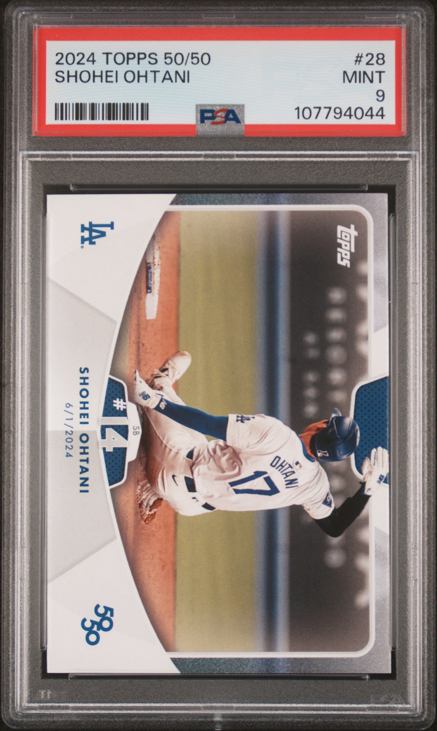 2024 Topps 50/50 Shohei Ohtani #28 Shohei Ohtani PSA 9