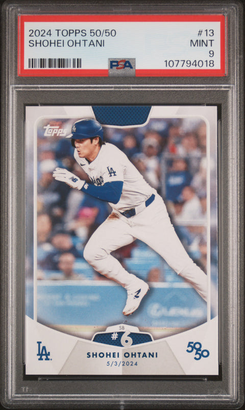 2024 Topps 50/50 Shohei Ohtani #13 Shohei Ohtani PSA 9