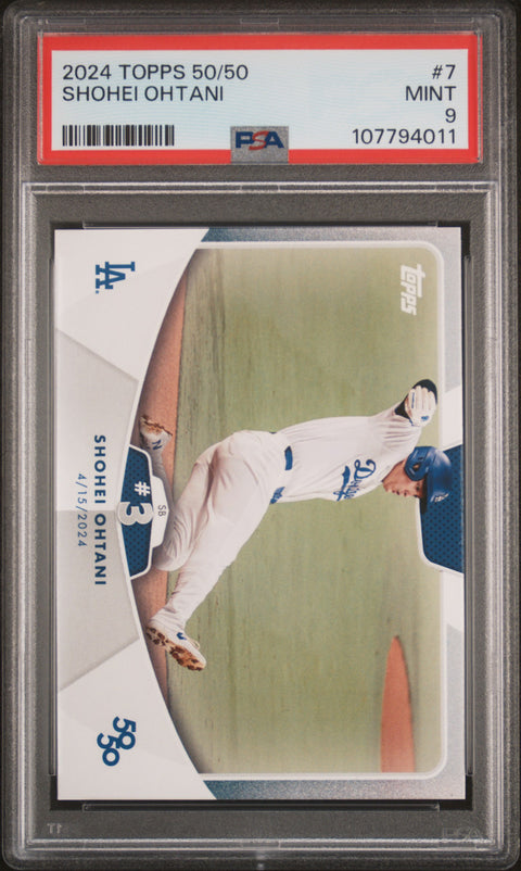 2024 Topps 50/50 Shohei Ohtani #7 Shohei Ohtani PSA 9