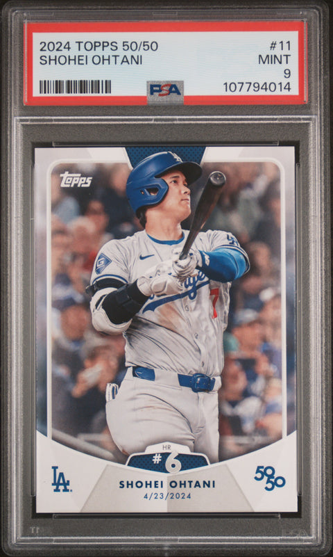 2024 Topps 50/50 Shohei Ohtani #11 Shohei Ohtani PSA 9