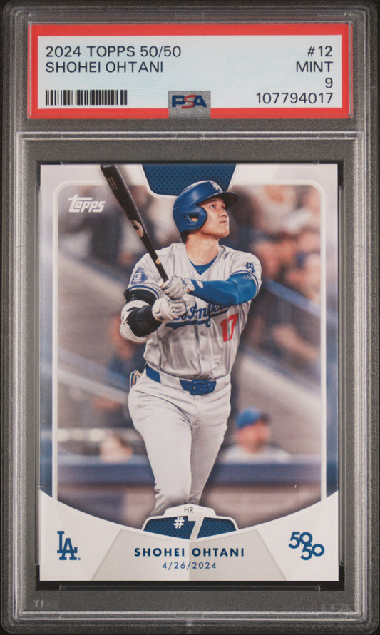 2024 Topps 50/50 Shohei Ohtani #12 Shohei Ohtani PSA 9