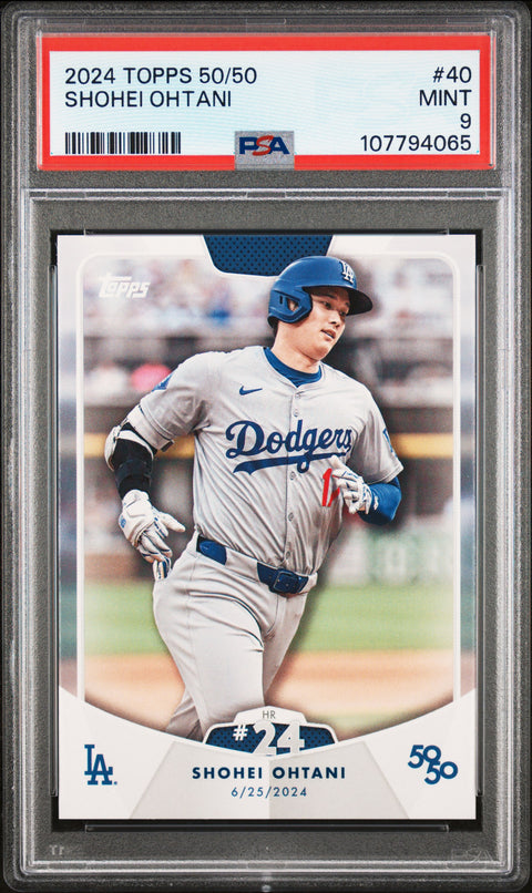 2024 Topps 50/50 Shohei Ohtani #40 Shohei Ohtani PSA 9