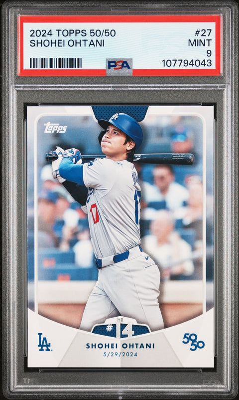 2024 Topps 50/50 Shohei Ohtani #27 Shohei Ohtani PSA 9