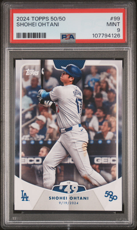 2024 Topps 50/50 Shohei Ohtani #99 Shohei Ohtani PSA 9