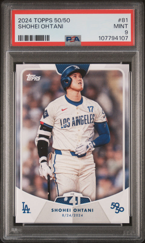 2024 Topps 50/50 Shohei Ohtani #81 Shohei Ohtani PSA 9